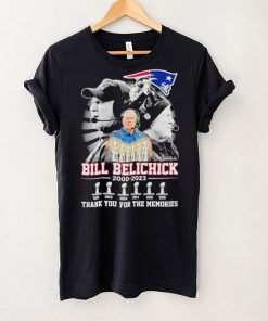 Patriots Bill Belichick 2000 2023 thank you for the memories shirt