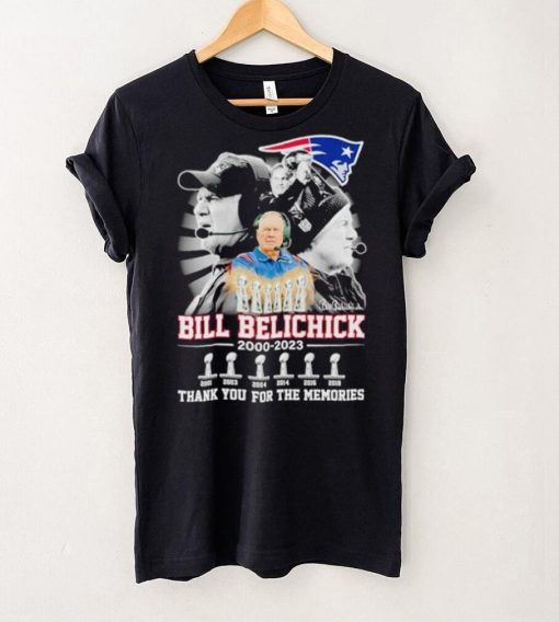 Patriots Bill Belichick 2000 2023 thank you for the memories hoodie, sweater, longsleeve, shirt v-neck, t-shirt