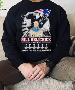 Patriots Bill Belichick 2000 2023 thank you for the memories hoodie, sweater, longsleeve, shirt v-neck, t-shirt