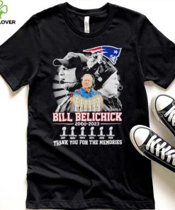 Patriots Bill Belichick 2000 2023 thank you for the memories hoodie, sweater, longsleeve, shirt v-neck, t-shirt