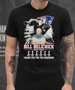 Patriots Bill Belichick 2000 2023 thank you for the memories hoodie, sweater, longsleeve, shirt v-neck, t-shirt