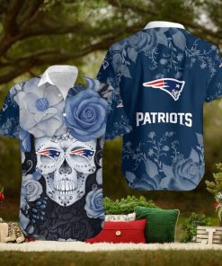 Patriots Hawaiian Shirt Skull Gift For Fan Graphic Print