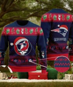 Patriots Logo New England Football Team Xmas Gift Ugly Christmas Sweater Custom Holiday