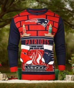 Patriots Logo New England Football Team Xmas Gift Ugly Christmas Sweater Custom Men