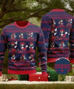 Patriots Mickey Mouse Knitted Ugly Christmas Sweater
