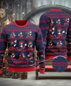 Patriots Mickey Mouse Knitted Ugly Christmas Sweater