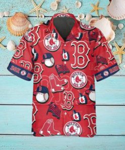 Pattern Logo Boston Red Sox Hawaiian Shirt, MLB Hawaiian Shirt