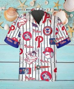 Pattern Logo Phillies Hawaiian Shirt, Philadelphia Phillies Hawaiian Shirt, MLB Hawaiian Shirt