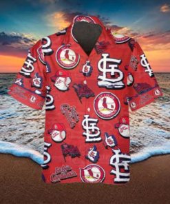 Pattern Logo St. Louis Cardinals Hawaiian Shirt, MLB Hawaiian Shirt