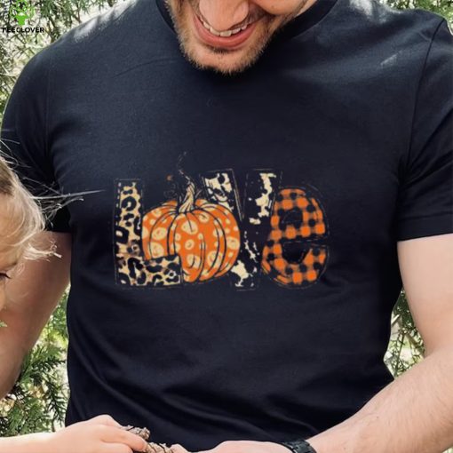 Pattern Love Pumpkin Halloween Shirt