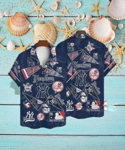 Pattern MLB New York Yankees Hawaiian Shirt, MLB Mens Tropical Shirts