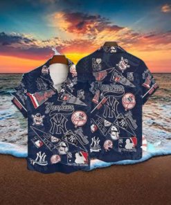 Pattern MLB New York Yankees Hawaiian Shirt, MLB Mens Tropical Shirts