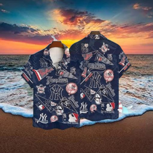 Pattern MLB New York Yankees Hawaiian Shirt, MLB Mens Tropical Shirts