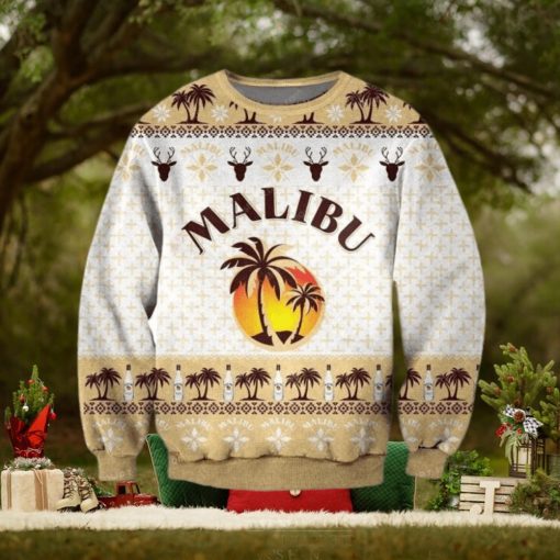Pattern Malibu Rum Ugly Sweater Christmas Party