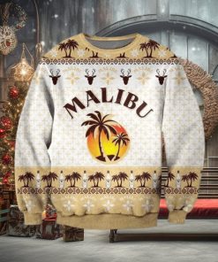 Pattern Malibu Rum Ugly Sweater Christmas Party