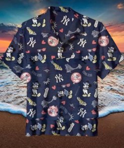 Pattern NY Yankees Hawaiian Shirt, MLB Hawaiian Shirt, Hawaiian Button Up Shirt