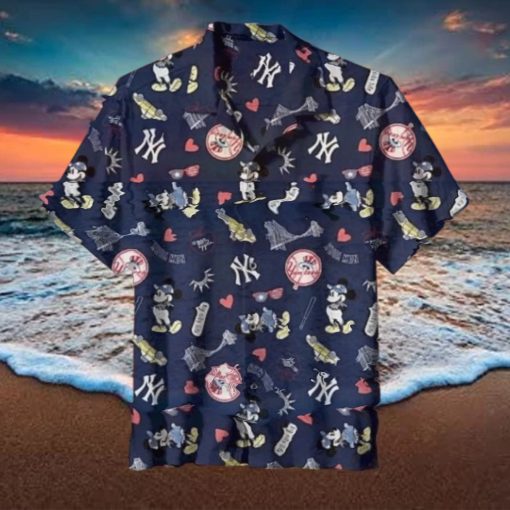 Pattern NY Yankees Hawaiian Shirt, MLB Hawaiian Shirt, Hawaiian Button Up Shirt