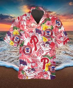 Pattern Phillies Hawaiian Shirt, Philadelphia Phillies Hawaiian Shirt, MLB Hawaiian Shirt