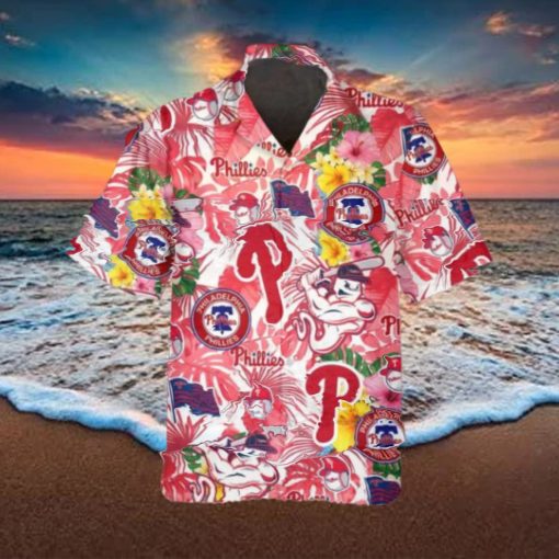 Pattern Phillies Hawaiian Shirt, Philadelphia Phillies Hawaiian Shirt, MLB Hawaiian Shirt