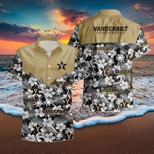 Patterned NCAA Vanderbilt Commodores Hawaiian Shirt, Stylish