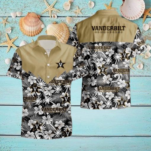 Patterned NCAA Vanderbilt Commodores Hawaiian Shirt, Stylish