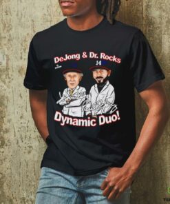 Paul DeJong and Dr Rocks Dynamic Duo Washington caricature signature shirt