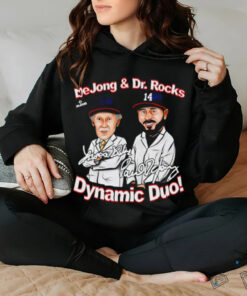 Paul DeJong and Dr Rocks Dynamic Duo Washington caricature signature shirt