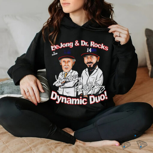 Paul DeJong and Dr Rocks Dynamic Duo Washington caricature signature shirt