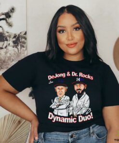Paul DeJong and Dr Rocks Dynamic Duo Washington caricature signature shirt