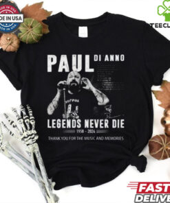 Paul Di’Anno Legends Never Die 1958 2024 Thank You For The Music And Memories T Shirt 1 Paul Di’Anno Legends Never Die 1958 2024 Thank You For The Music And Memories T Shirt