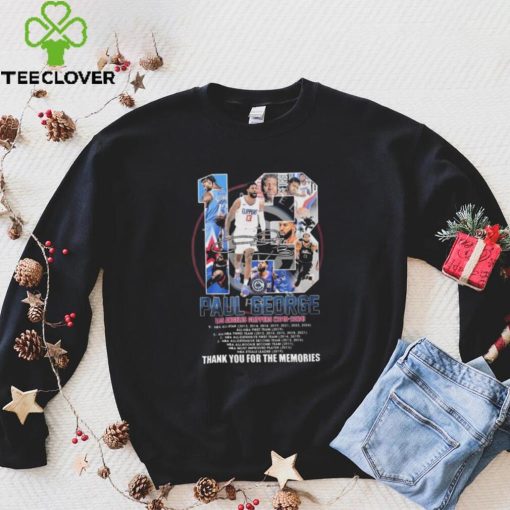 Paul George 13 Los Angeles Clipper 2019 2024 Thank You For The Memories signature shirt