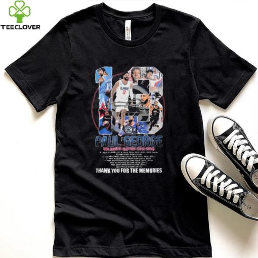 Paul George 13 Los Angeles Clipper 2019 2024 Thank You For The Memories signature shirt