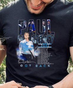 Paul Mccartney 2022 Tour Got Back Signature T shirt