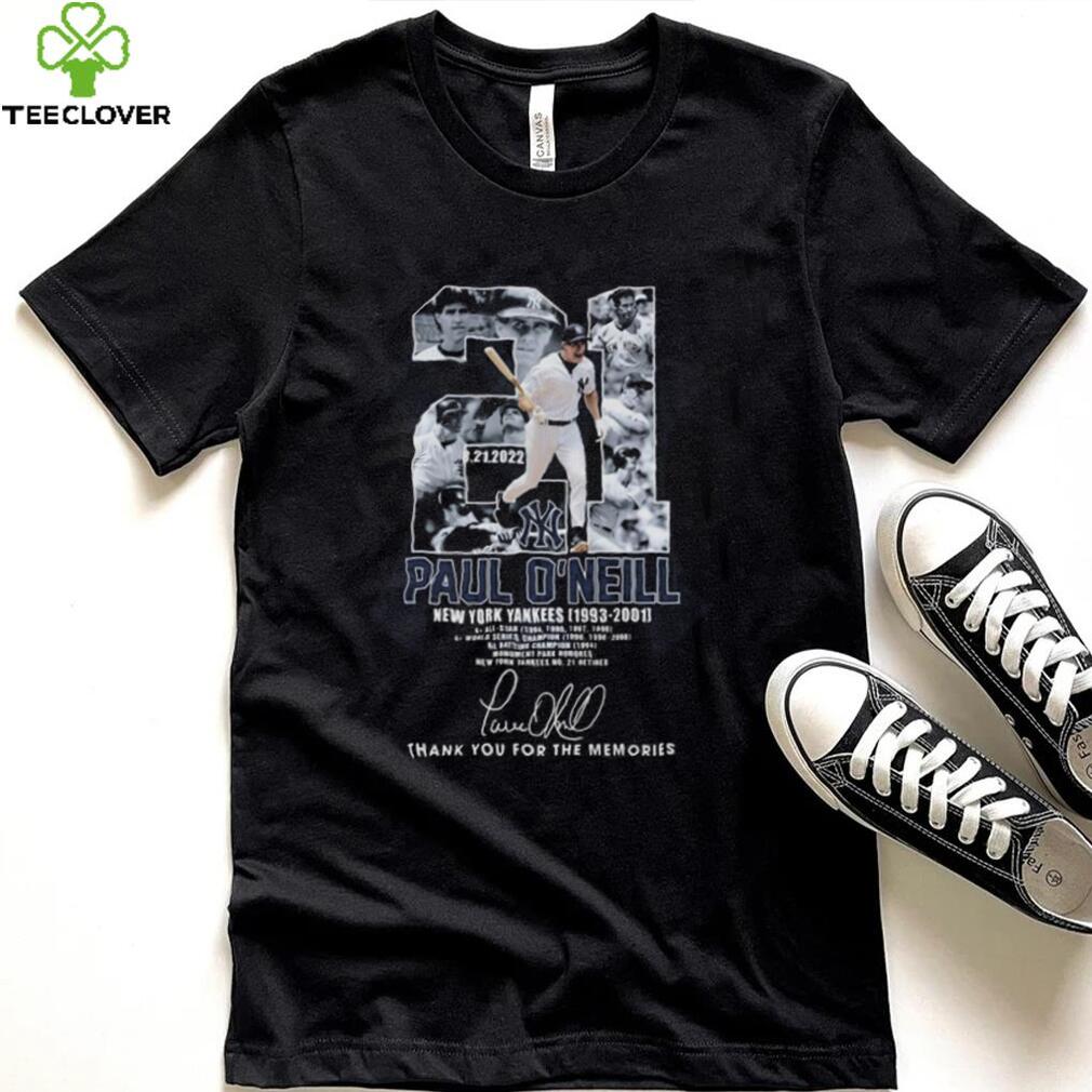 Paul O’neill New York yankees 1993 2001 Thank You For The Memories Signature shirt Paul O’neill New York yankees 1993 2001 Thank You For The Memories Signature shirt