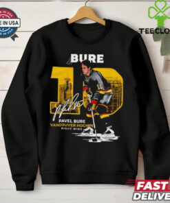 Pavel Bure 10 Vancouver Canucks hockey signature shirt
