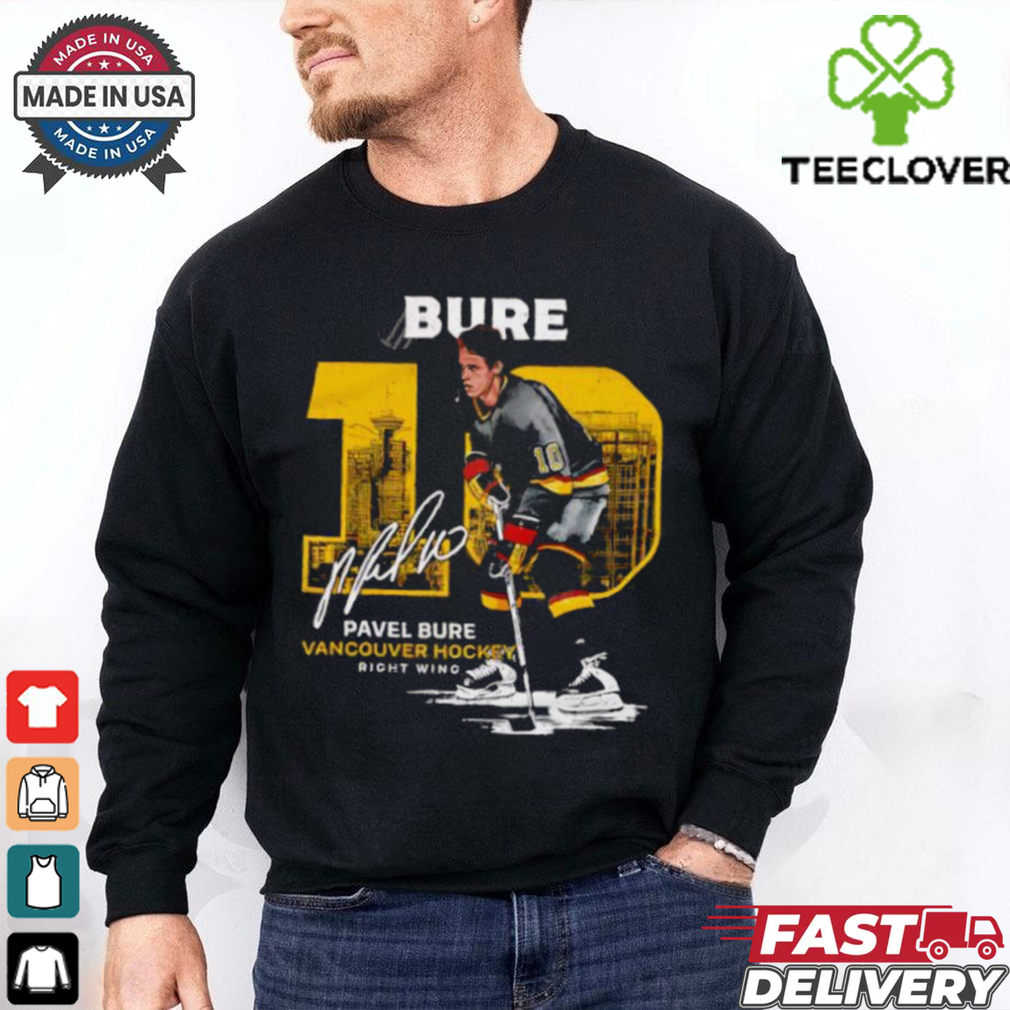 Pavel Bure 10 Vancouver Canucks hockey signature shirt Pavel Bure 10 Vancouver Canucks hockey signature shirt