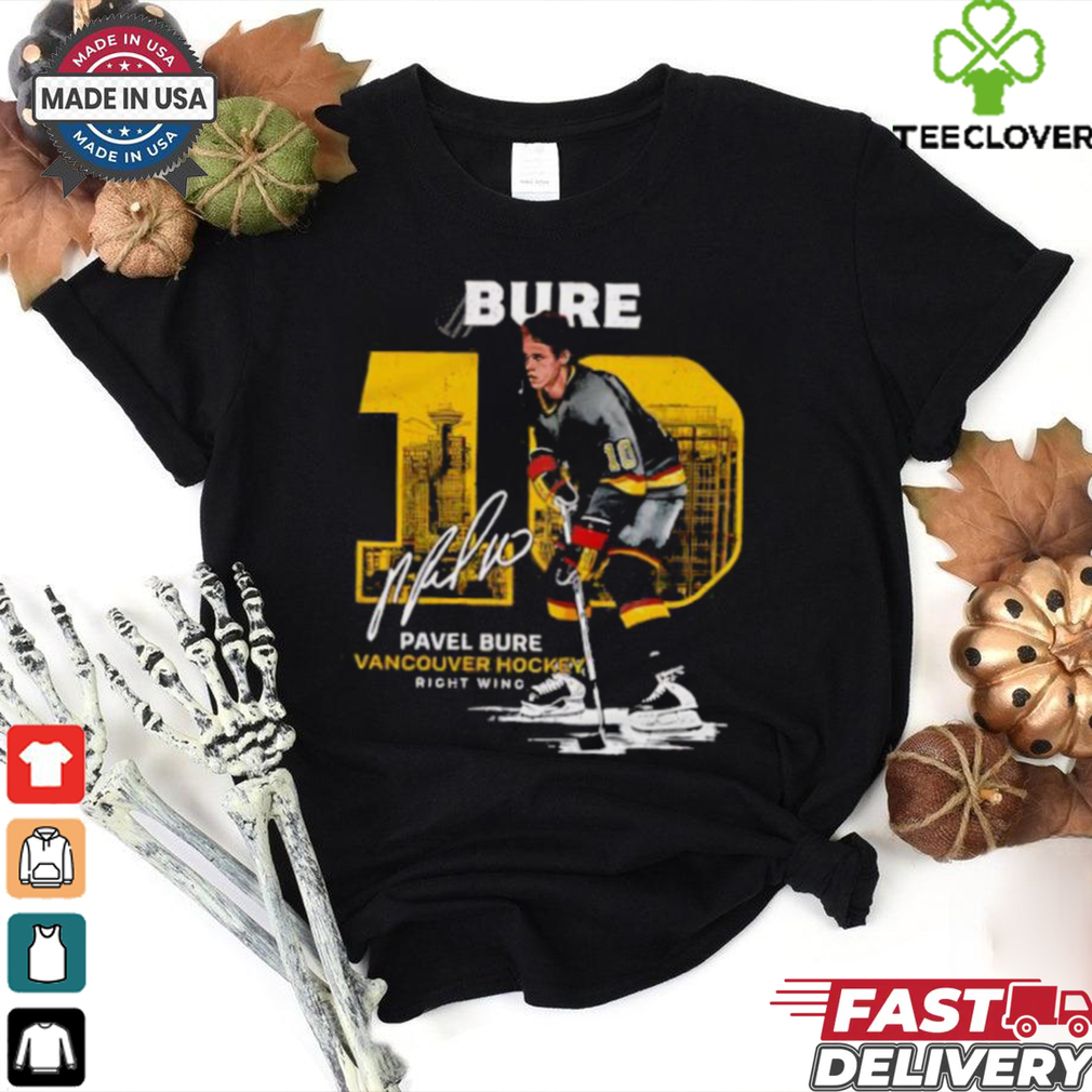 Pavel Bure 10 Vancouver Canucks hockey signature shirt Pavel Bure 10 Vancouver Canucks hockey signature shirt
