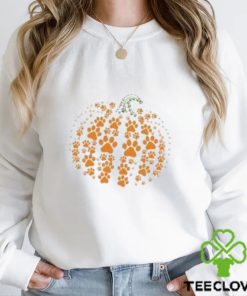 Paw Pumpkin Shirt, Thanksgiving Pumpkin Shirt, Pumpkin Dog Shirt, Halloween Shirt, Halloween Sweatshirt,Thanksgiving Halloween Gift