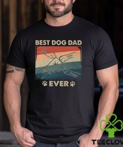 Paws And Human Fist Bump Best Dog Dad Ever Shirt