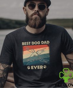 Paws And Human Fist Bump Best Dog Dad Ever Shirt