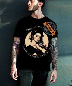 Paws Off My Pussy Childless Cat Ladies For Harris 2024 Tee Shirt 3 Paws Off My Pussy Childless Cat Ladies For Harris 2024 Tee Shirt