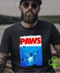 Paws cat and mouse in water shirt