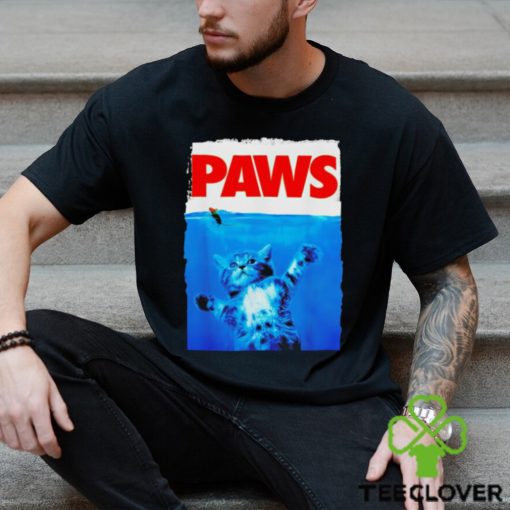 Paws cat and mouse in water hoodie, sweater, longsleeve, shirt v-neck, t-shirt