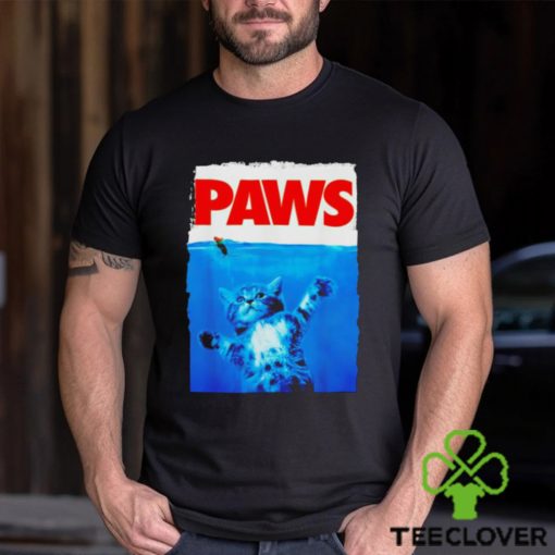 Paws cat and mouse in water hoodie, sweater, longsleeve, shirt v-neck, t-shirt