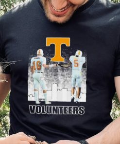 Payton Manning And Hendon Hooker Tennessee Volunteers College Football Signatures Shirt