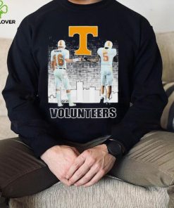 Payton Manning And Hendon Hooker Tennessee Volunteers College Football Signatures Shirt