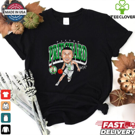 Payton Pritchard Boston Celtics signature caricature shirt