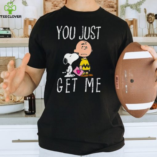 Womens Peanuts Charlie Brown and Snoopy You Just Get Me T Shirt