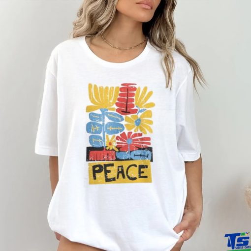 Peace Bright And Wild Groovy Flowers For The Peacemaker In All Of Us Classic T Shirt