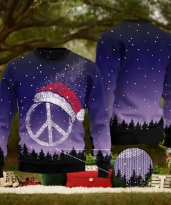 Peace Hippie Ugly Christmas Sweater, Merry Ugly Christmas Sweater